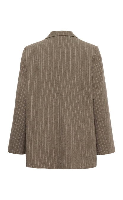 Culture Blazer - Keke - Taupe Stripe