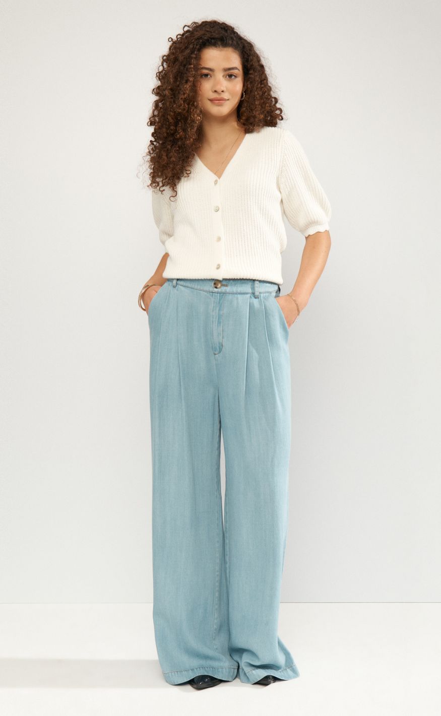 Nümph Bukser - Elida - Light Blue Denim