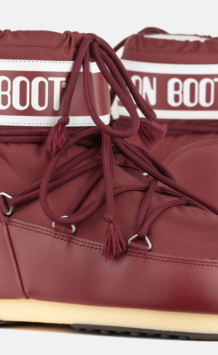 Moon Boot Støvler - Icon Low Nylon - Burgundy