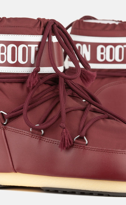Moon Boot Støvler - Icon Low Nylon - Burgundy