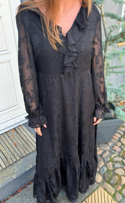 Say INA Copenhagen Kjole - Luna Elegance - Black Flower