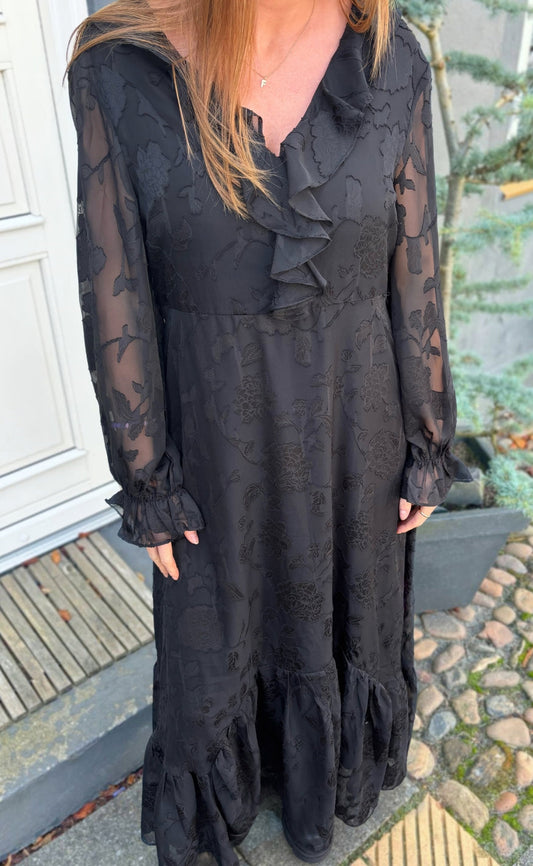Say INA Copenhagen Kjole - Luna Elegance - Black Flower