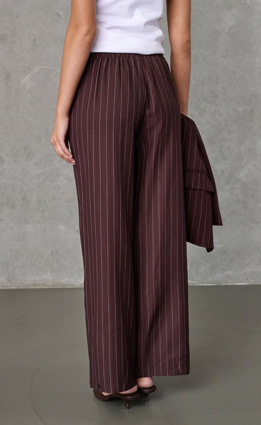 Love & Divine Bukser - Love1024-65 - Brown Pinstripes