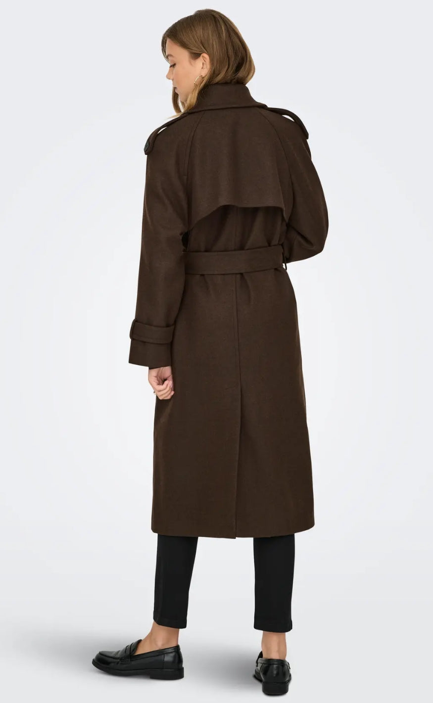 ONLY Frakke - Dear Long - Chocolate Brown Melange