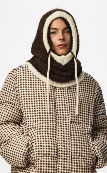 Pieces Balaclava - Nambi - Hot Fudge Whitecap Gray Contrast