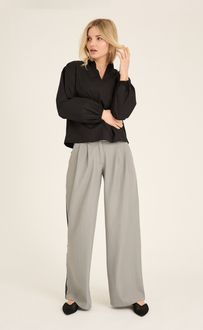 A-View Bluse - Malika - Black