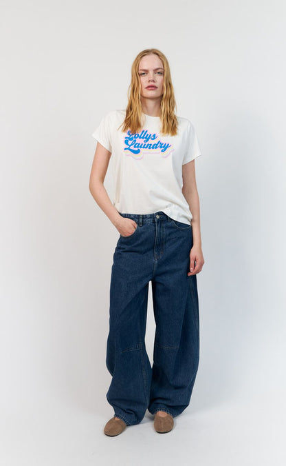 Lollys Laundry T-shirt - RomaLL SS - White