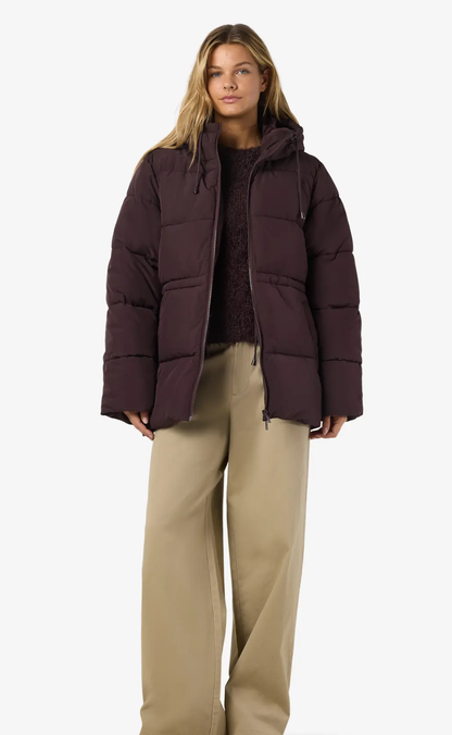 Noisy May Jakke - Rosy Puffer - Chocolate Plum