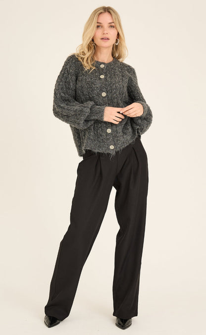A-View Cardigan - Kabba - Dark Grey