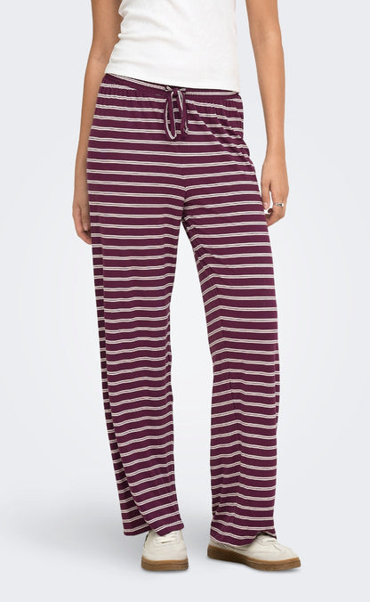 ONLY Bukser - Linina Long - Fig Pale Lilac