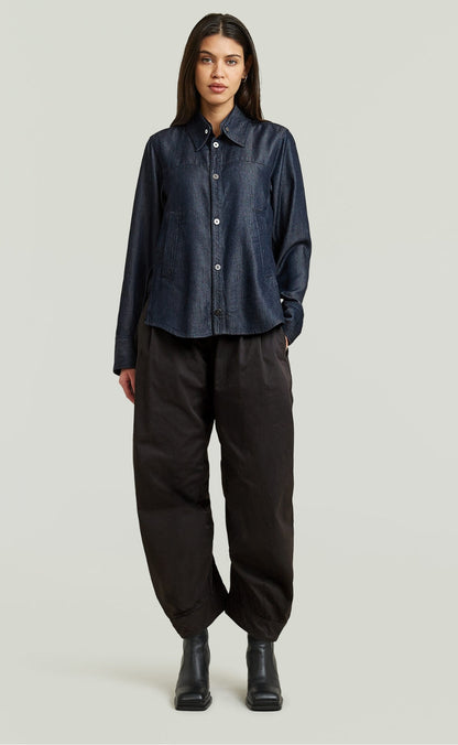 G-STAR Skjorte - Step Hem Pocket Wmn - Rinsed