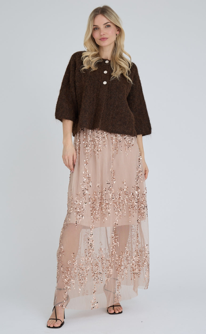 A-View Cardigan - Olivia - Dark Brown