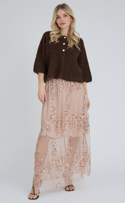 A-View Cardigan - Olivia - Dark Brown