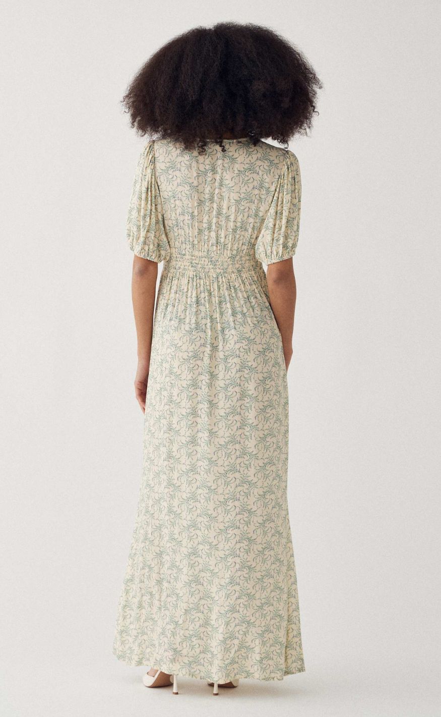 Noella Kjole - Lillith SS Maxi - Dolley Yellow Print