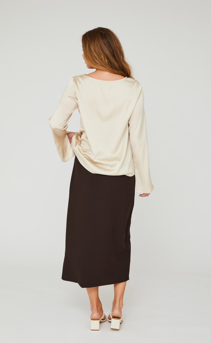 A-View Nederdel - Annali Midi - Dark Brown