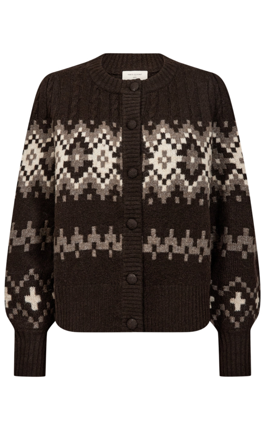 Freequent Cardigan - Merla - Mole w. Morel