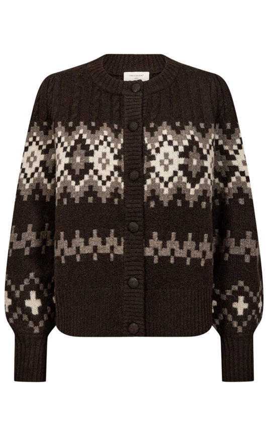 Freequent Cardigan - Merla - Mole w. Morel