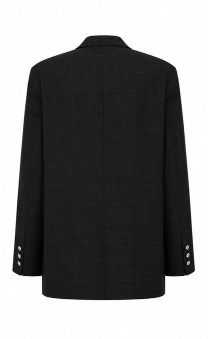 Cras Blazer - Aisha - Dark Grey Check