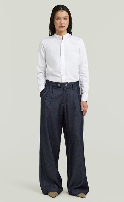 G-STAR Bukser - Pleated Chino Wmn - Rinsed