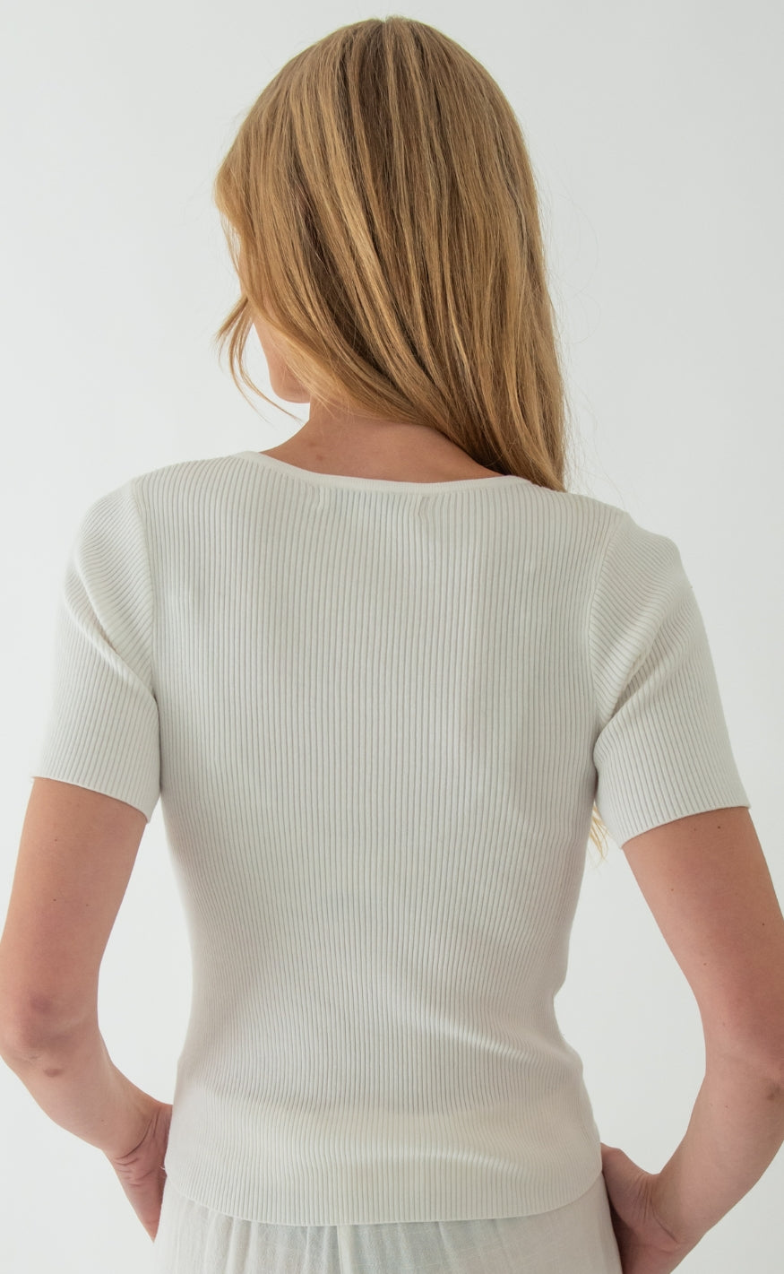 A-View Strik - Rib SS - White