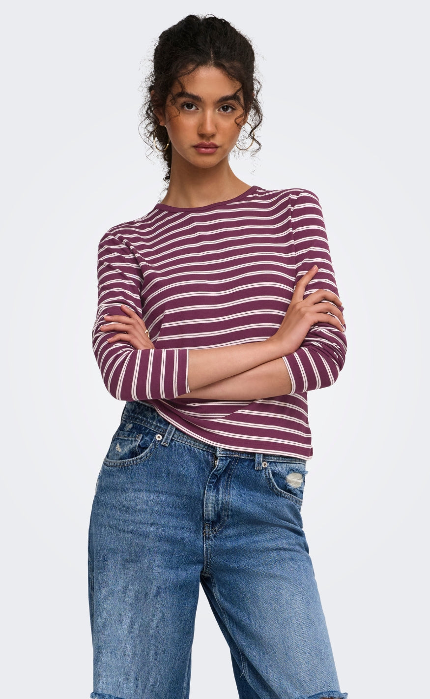ONLY Bluse - Nina - Fig Pale lilac