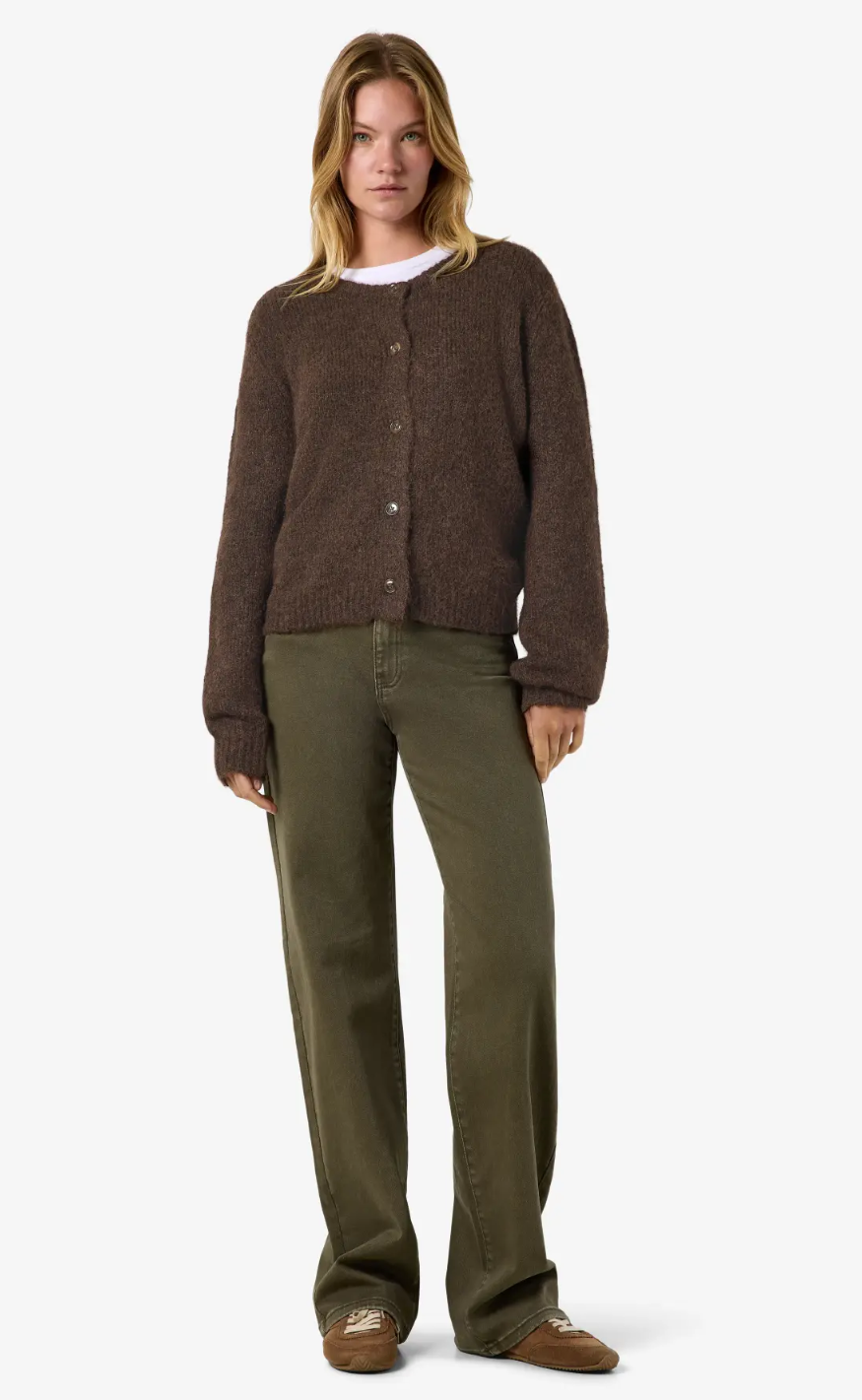 Noisy May Cardigan - Sutton - Chocolate Brown