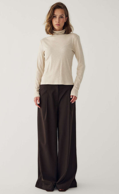 Noella Bluse - Maritza - Oatmeal Melange