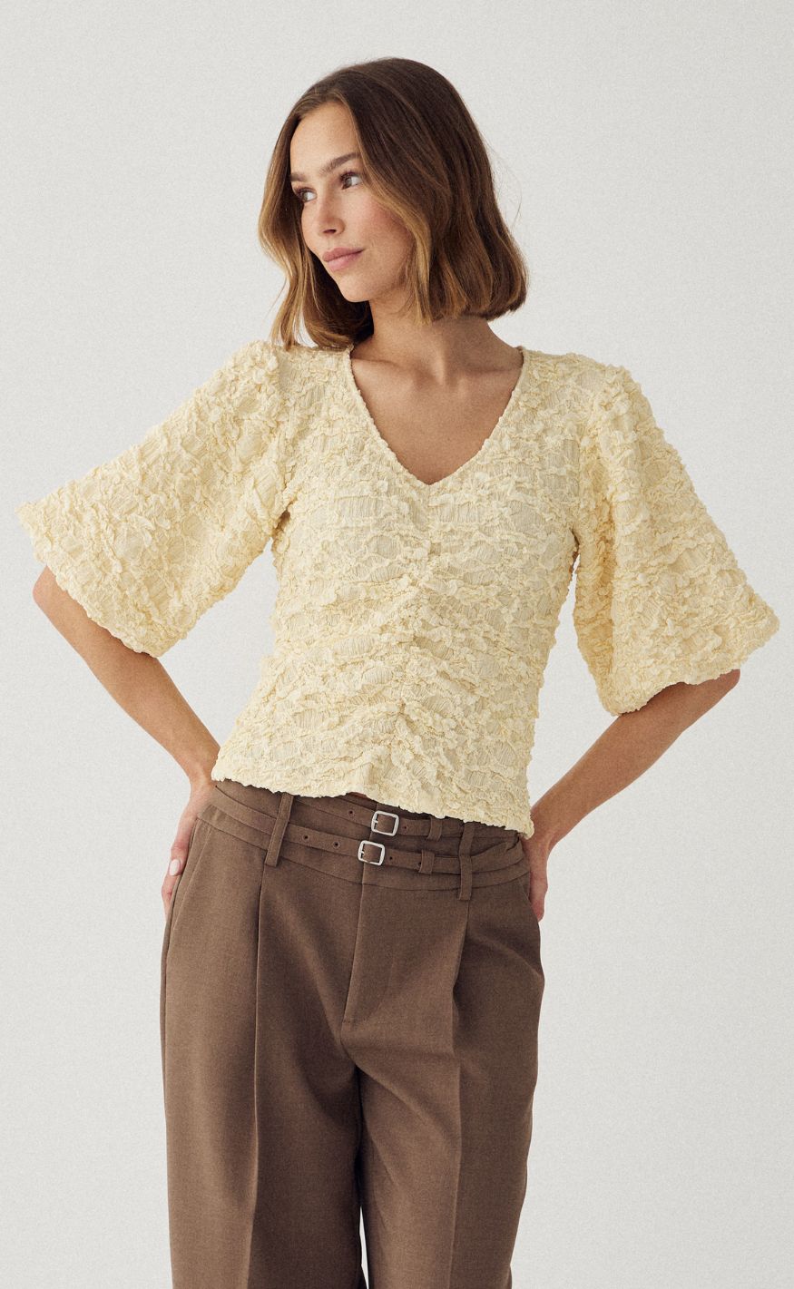 Noella Top - Mykah - Butter Yellow