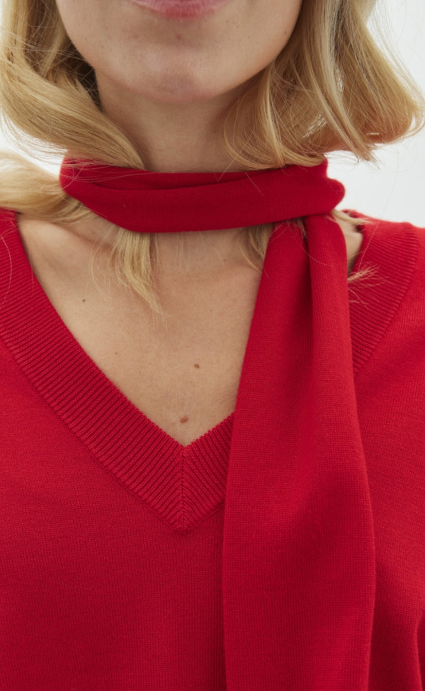 MbyM Tørklæde - Bravia long-M - Red Aura