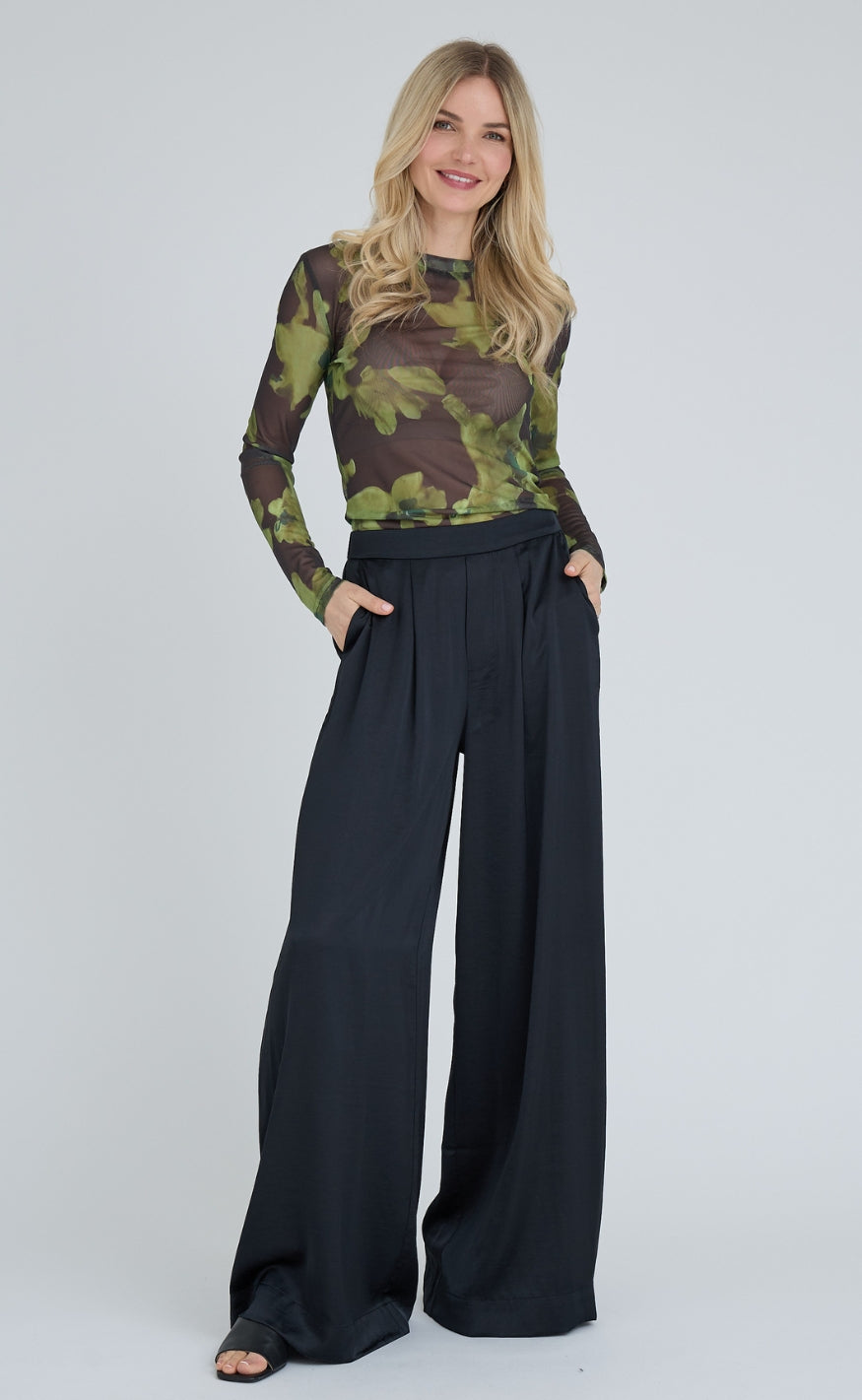A-View Bluse - Silke - Lime