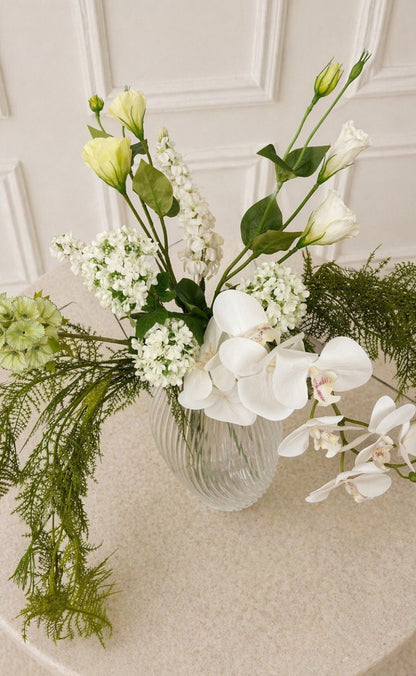 Sabloom Buket - Orchid Whisper - White/Green