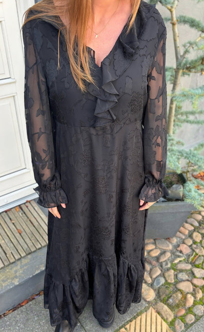 Say INA Copenhagen Kjole - Luna Elegance - Black Flower