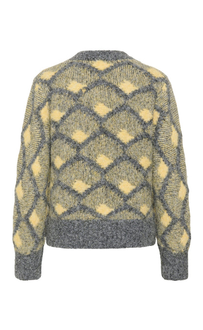 Culture Pullover - Gilan - Grey/Yellow