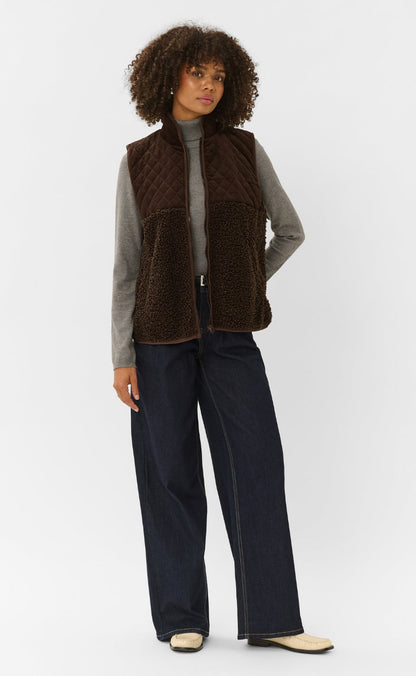 Culture Vest - Lenia - Coffee Bean