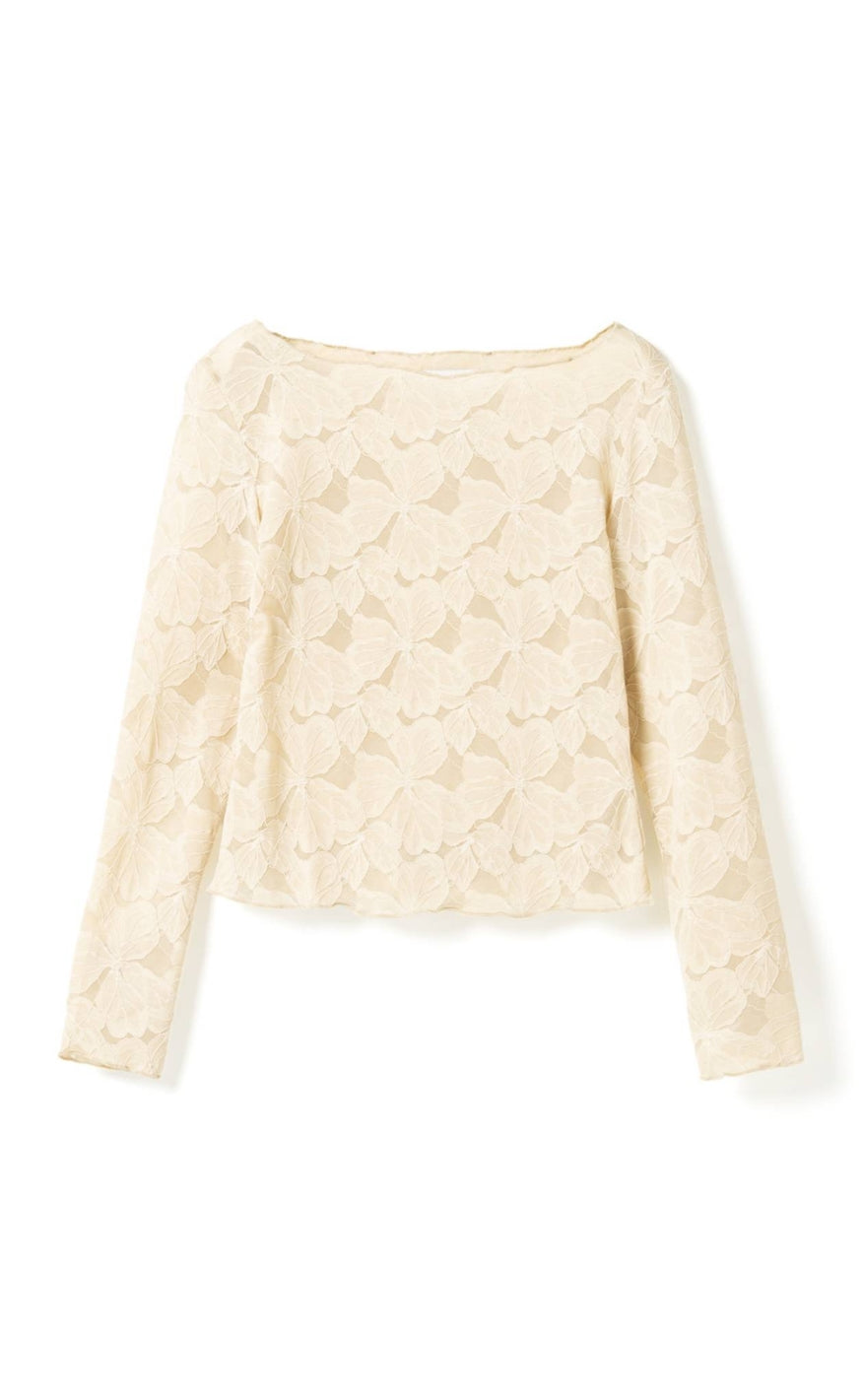 Noella Top - Mackinley - Antique White