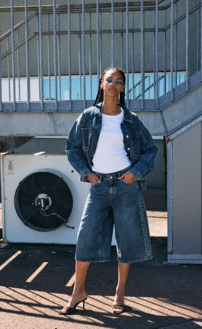 Noisy May Jorts - Oreon Windie - Medium Blue Denim