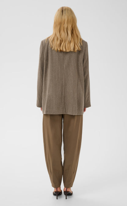 Culture Blazer - Keke - Taupe Stripe