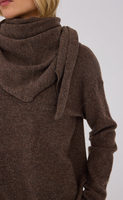 A-View Tørklæde - Merino - Brown