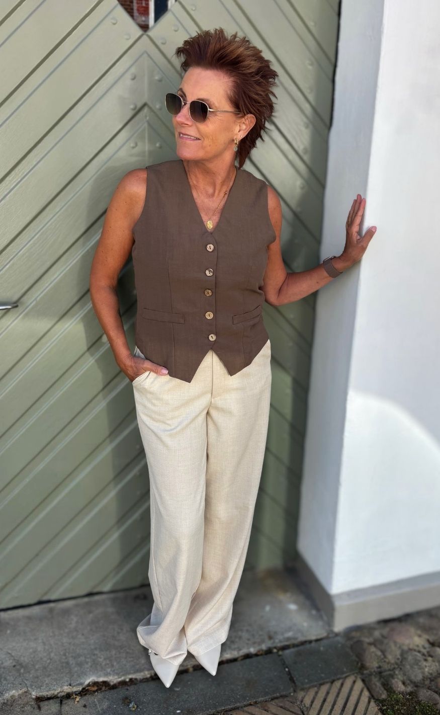 Luxzuz Vest - Alessandra - Army Green