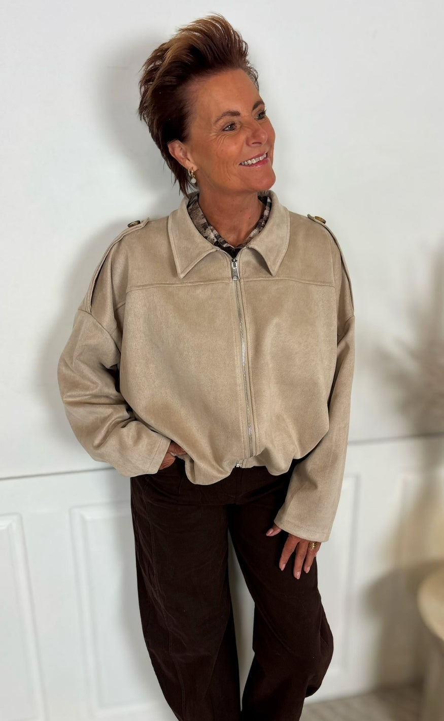 Marta Du Chateau Jakke - Juno - Beige3