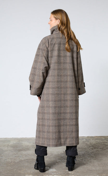 Sisters Point Jakke - DAR-LONG1 - Brown Check