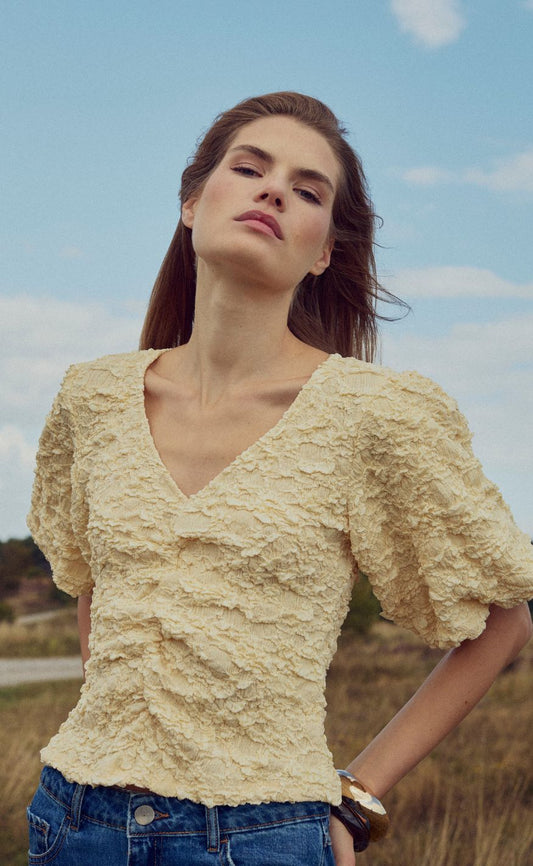 Noella Top - Mykah - Butter Yellow