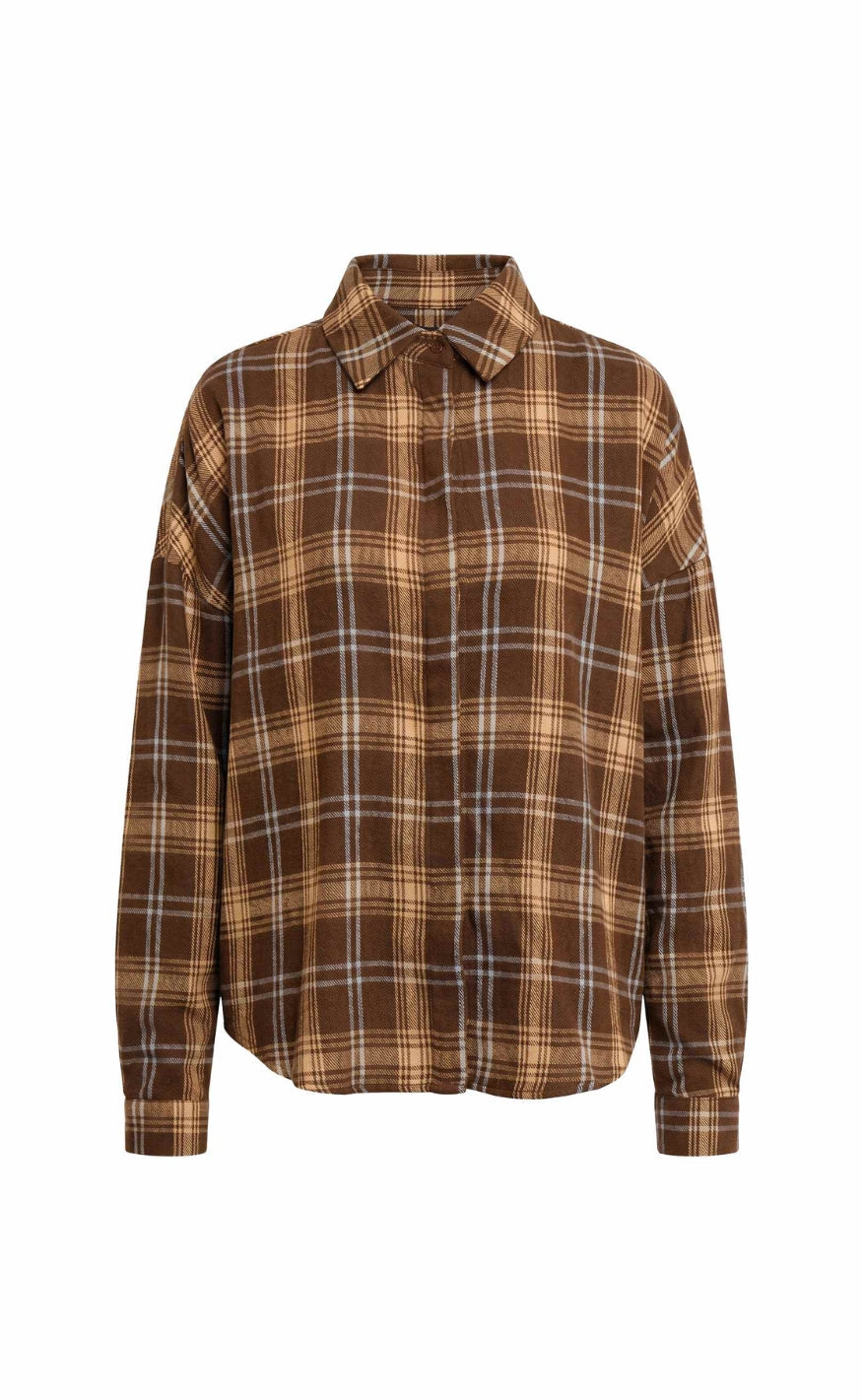 Liberte Skjorte - Siri - Brown Blue Check