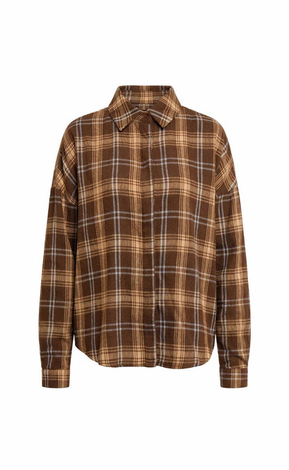 Liberte Skjorte - Siri - Brown Blue Check