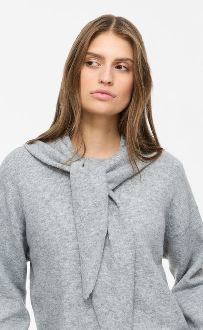 Noisy May Strik - Sabrina Scarf - Medium Grey Melange