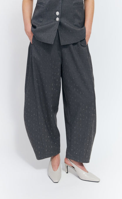 Cras Bukser - Richa - Grey Melange