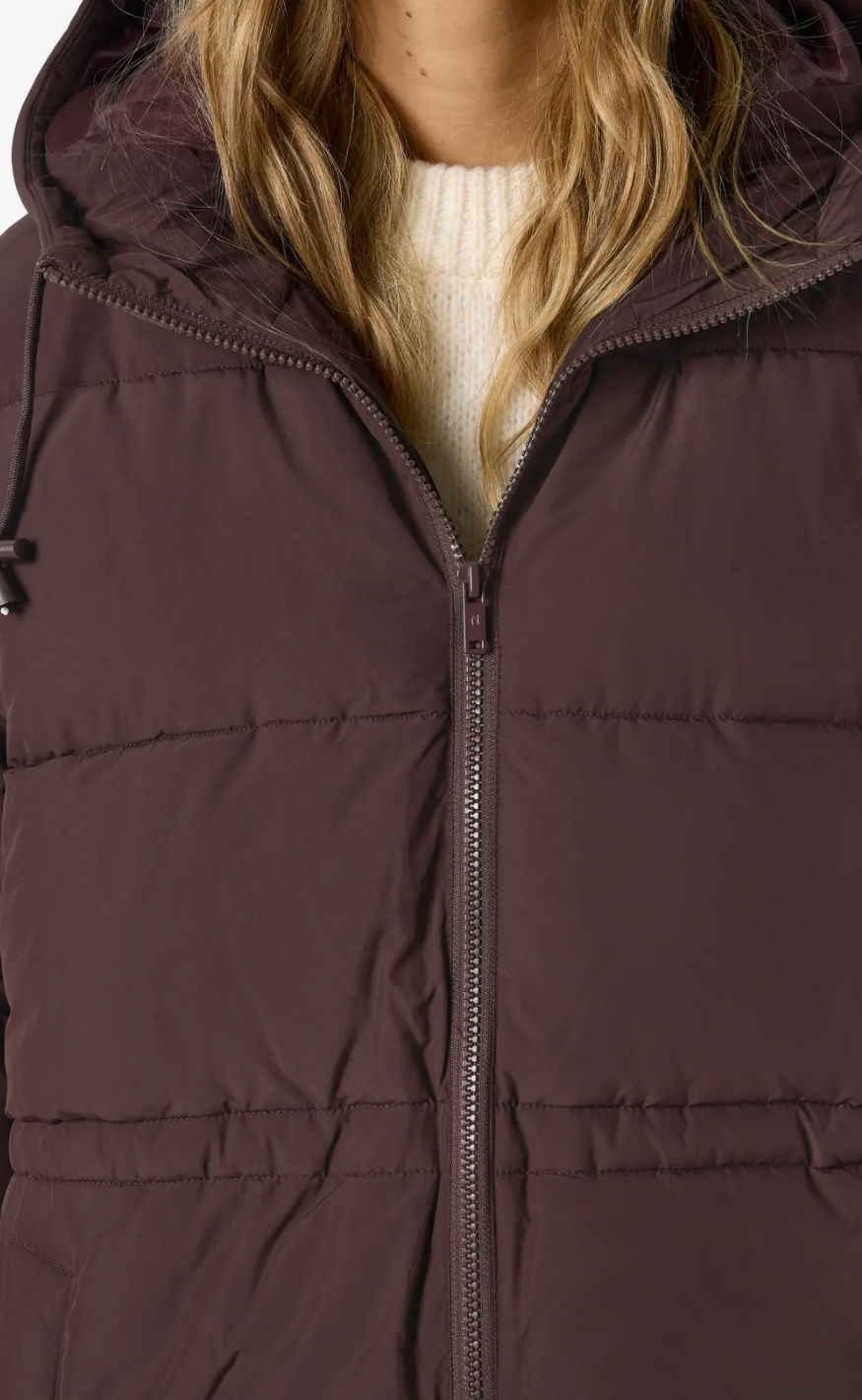 Noisy May Jakke - Rosy Puffer - Chocolate Plum