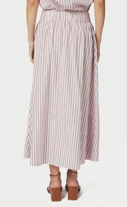 Neo Noir Nederdel - Yara Long Double Stripe - Rose