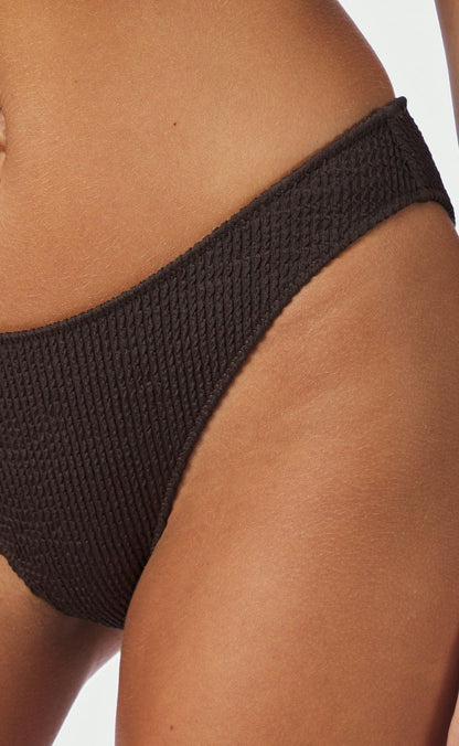 Neo Noir Bikini Underdel - Skin Sand Crepe - Dark Brown