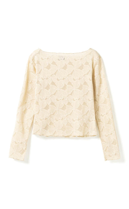 Noella Top - Mackinley - Antique White